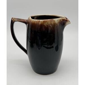 Vintage MCM Pfaltzgraff Gourmet Brown Drip Large Water Juice Pitcher #385 USA